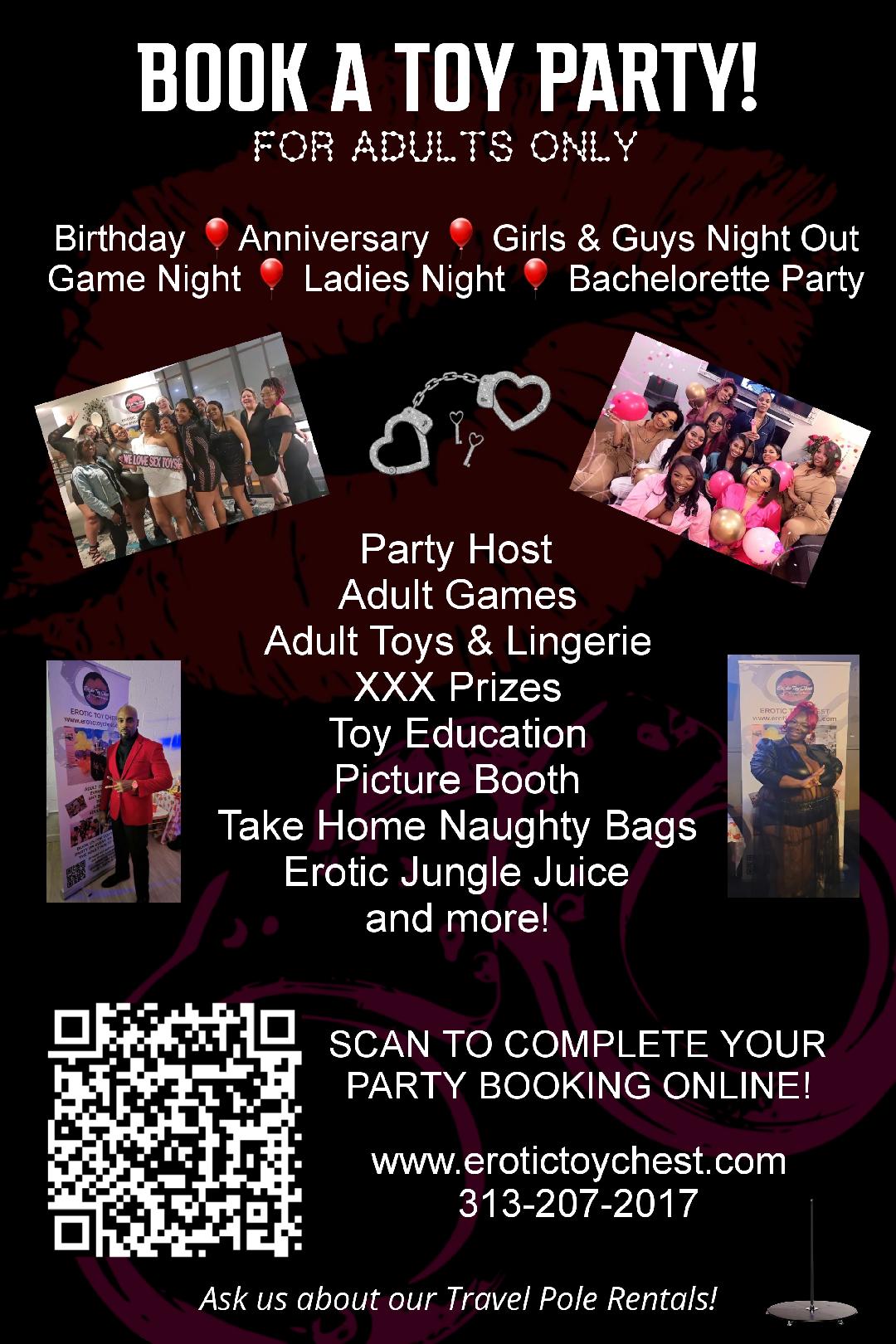 !Toy Party Online Booking Menu