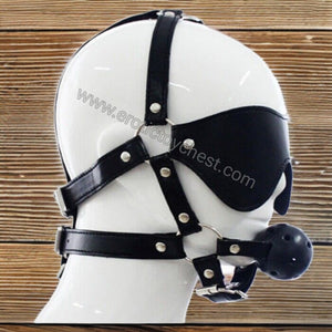 S&M Blindfold Mouth Gag Harness