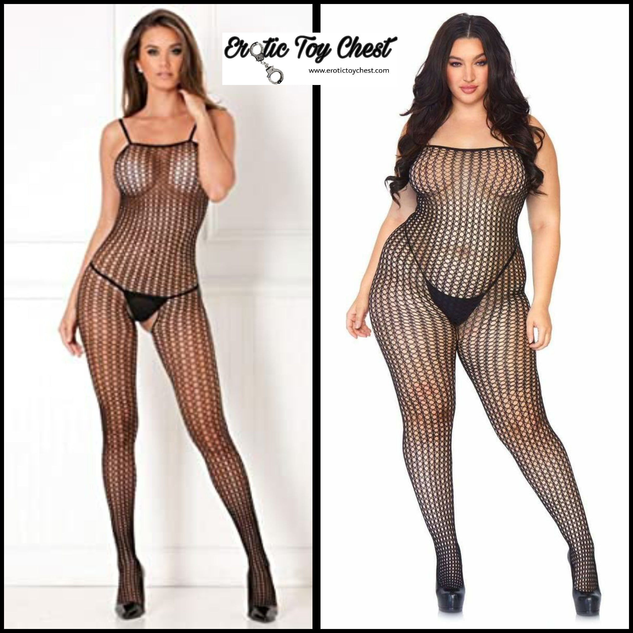 The Dirty Diana Crotchet Bodystocking (Plus Size Available)