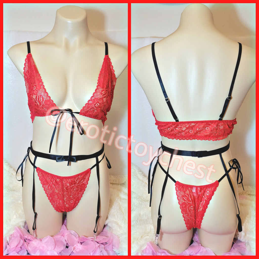 The Dani Drawstring Garter Set