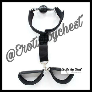 Drooling Ball Gag & Wrist Restraint