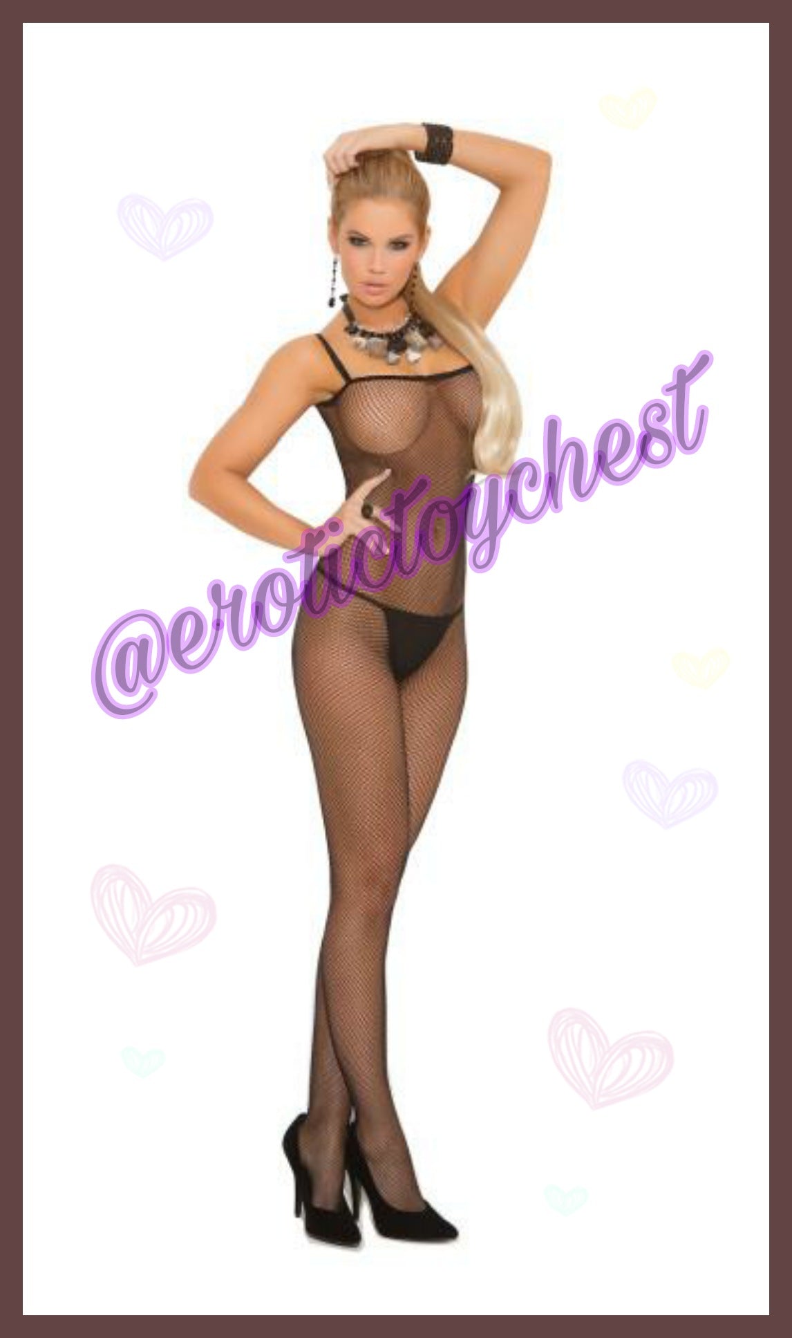 The Jenise Fishnet Body Stocking (Plus Size Available)