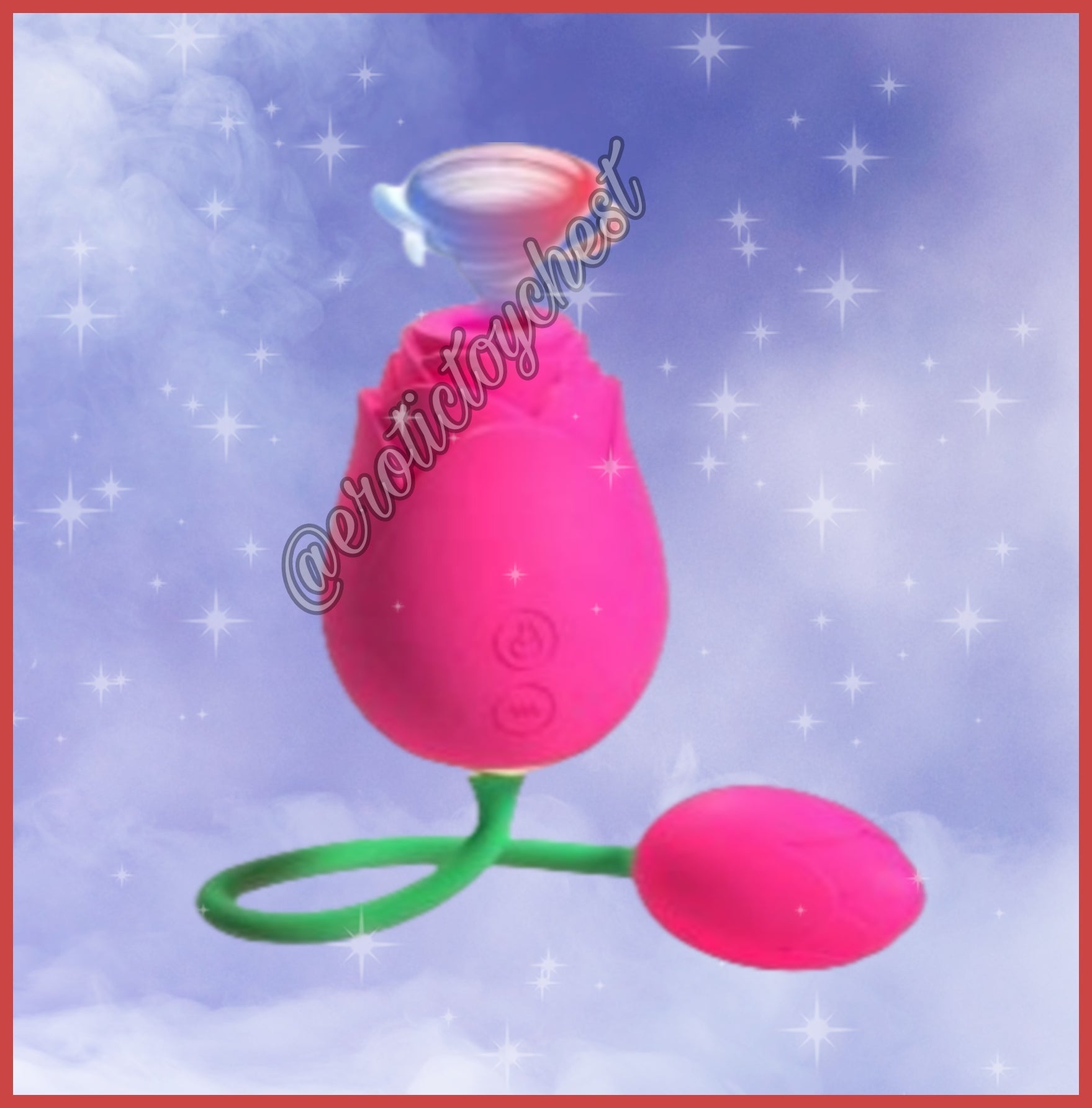 The Rose Suction Massager w/Vibrating Egg