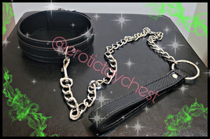 Dog Collar & Leash (Leather)