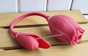 The Rose Suction Massager w/Vibrating Leaf